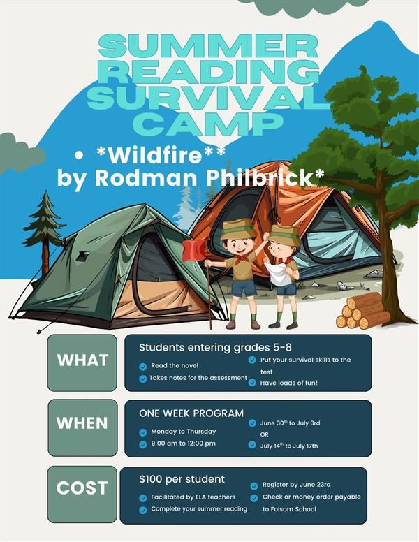  Summer Reading Camp Signup